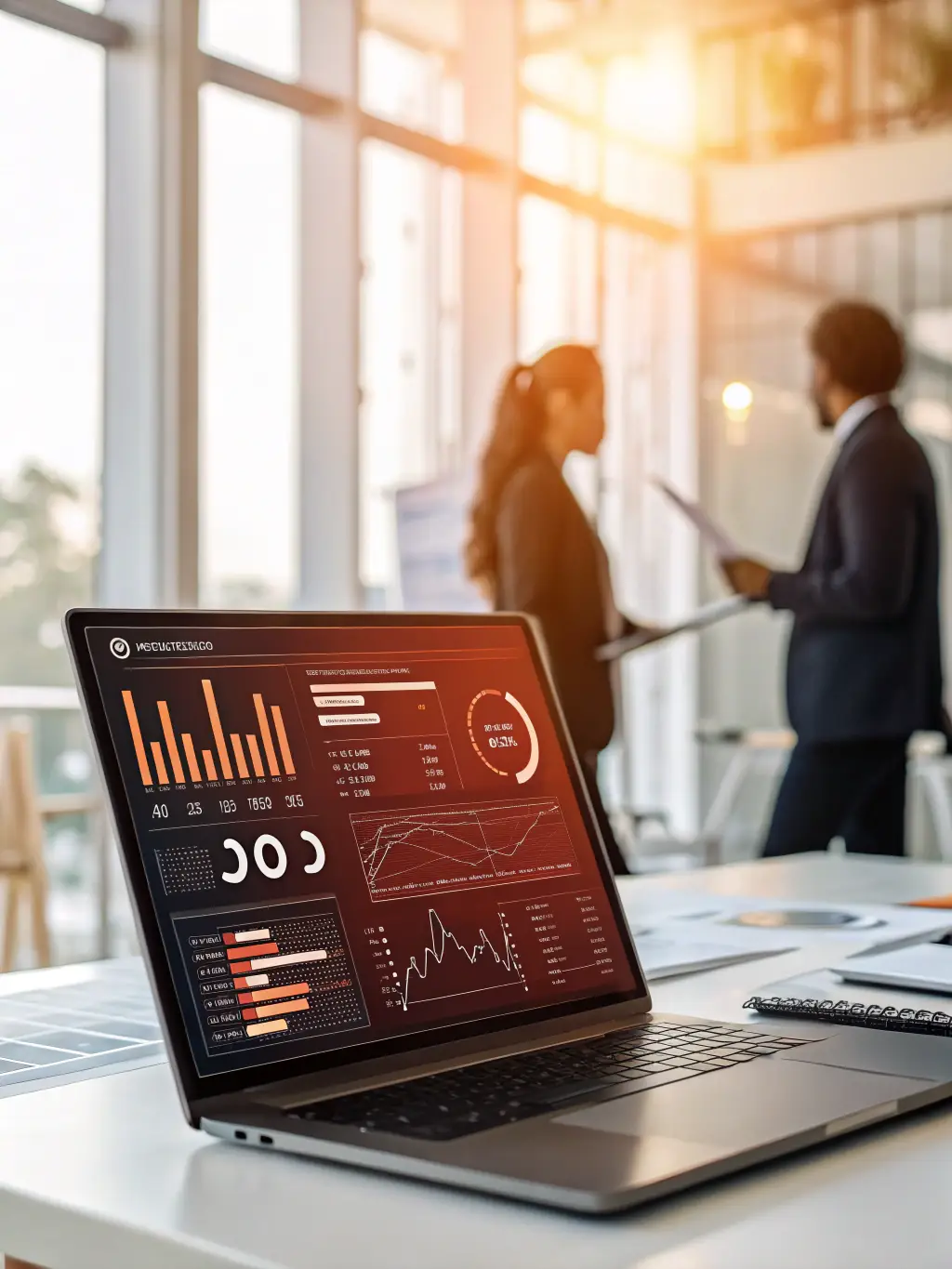 A modern illustration of an AI bot streamlining HR processes, such as candidate screening, employee onboarding, and benefits administration.